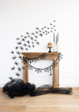 Load image into Gallery viewer, Glittered Wall Décor Spiders
