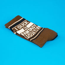 Load image into Gallery viewer, I Suck At Fantasy Football Gym Crew Socks
