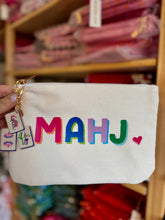 Load image into Gallery viewer, *NEW Mahjong Bag | Canvas mahjong gift bag w/ tile zipper
