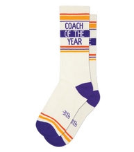 Load image into Gallery viewer, Coach Of The Year Gym Crew Socks
