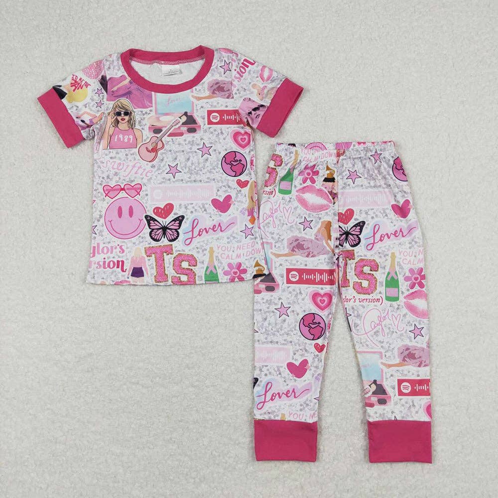 Taylor Swift Kids Short Sleeve Pajamas