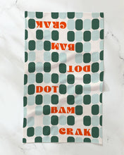 Load image into Gallery viewer, Geometry Cypress Tile Talk Tea Towel
