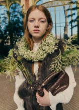 Load image into Gallery viewer, Girl quilted faux fur vest in truffle by Abel &amp; Lula
