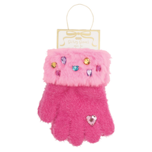 Load image into Gallery viewer, Mud Pie Glitzy Gloves - Hot Pink
