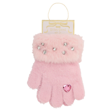 Load image into Gallery viewer, Mud Pie Glitzy Gloves - Light Pink
