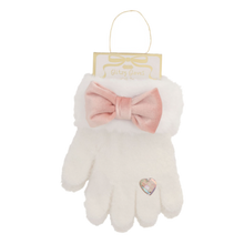 Load image into Gallery viewer, Mud Pie Glitzy Gloves - White Fur
