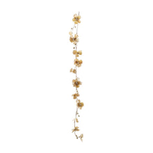 Load image into Gallery viewer, Faux magnolia flower garland with glitter and jewels, blush color
