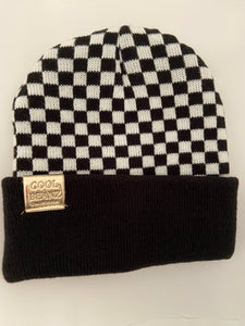 Checkered Reversible Beanz (Beanies for Infants, Kids & Adults)