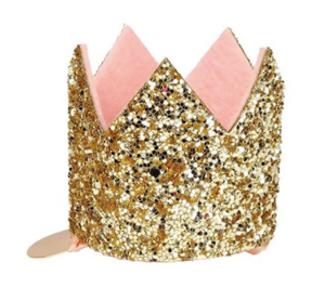 Mini Gold Glitter Crown