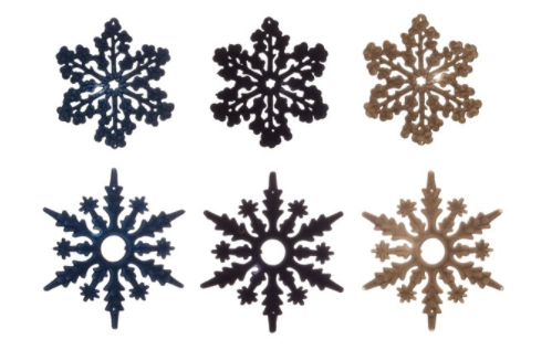 Flocked Snowflake Ornament