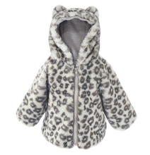 Load image into Gallery viewer, Leopard Faux Fur Baby Coat

