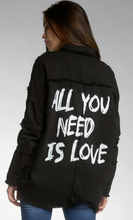 Load image into Gallery viewer, All You Need is Love Distressed Jacket

