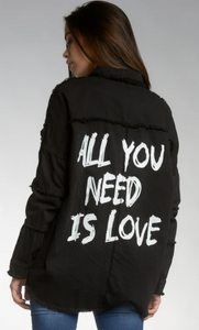 All You Need is Love Distressed Jacket