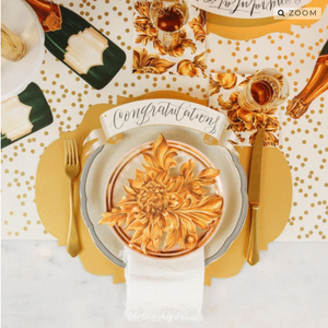 Gold Confetti Placemats & Table Runners