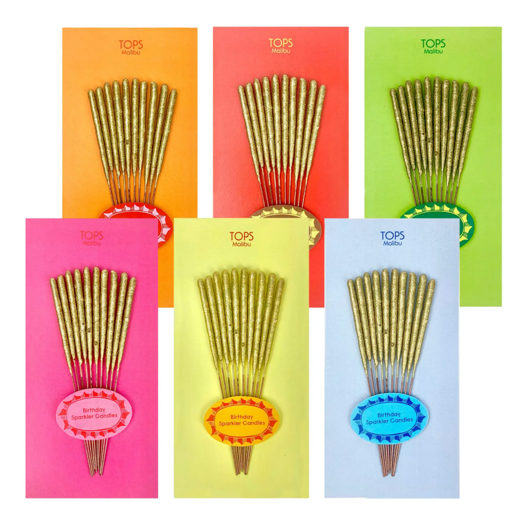 Mini Gold Sparkler Candles