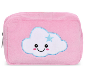 Cheerful clouds cosmetic bag