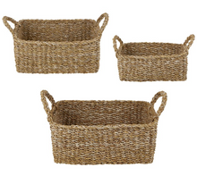 Load image into Gallery viewer, Seagrass Rectangle Basket

