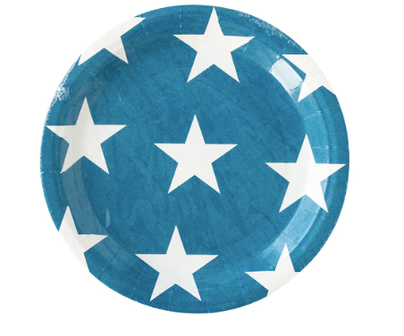 Stars and Stripes Round Paper Plates