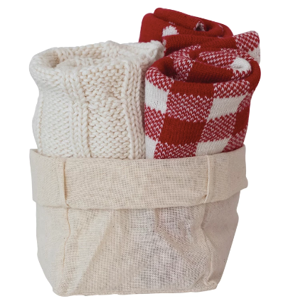 Cotton Knit Dish Cloths with Patterns