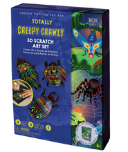 Load image into Gallery viewer, Totally Creepy Crawly 3D Scratch Art Set
