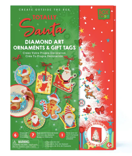 Totally Santa Diamond Art Ornaments & Gift Tags