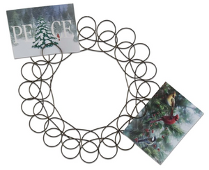 Greeting Card Holder - Spiral Wreath