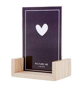 Black Paulownia Wood Picture Frame - 4 x 6"