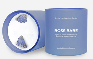 Crystal Manifestation Boxed Candle
