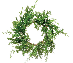 4.5" Faux Juniper Wreath