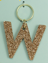 Load image into Gallery viewer, Glitter Letter Key Chain
