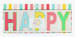 Hip Hip Hooray "Happy Birthday" Banner