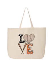 Load image into Gallery viewer, Baseball Love Totes
