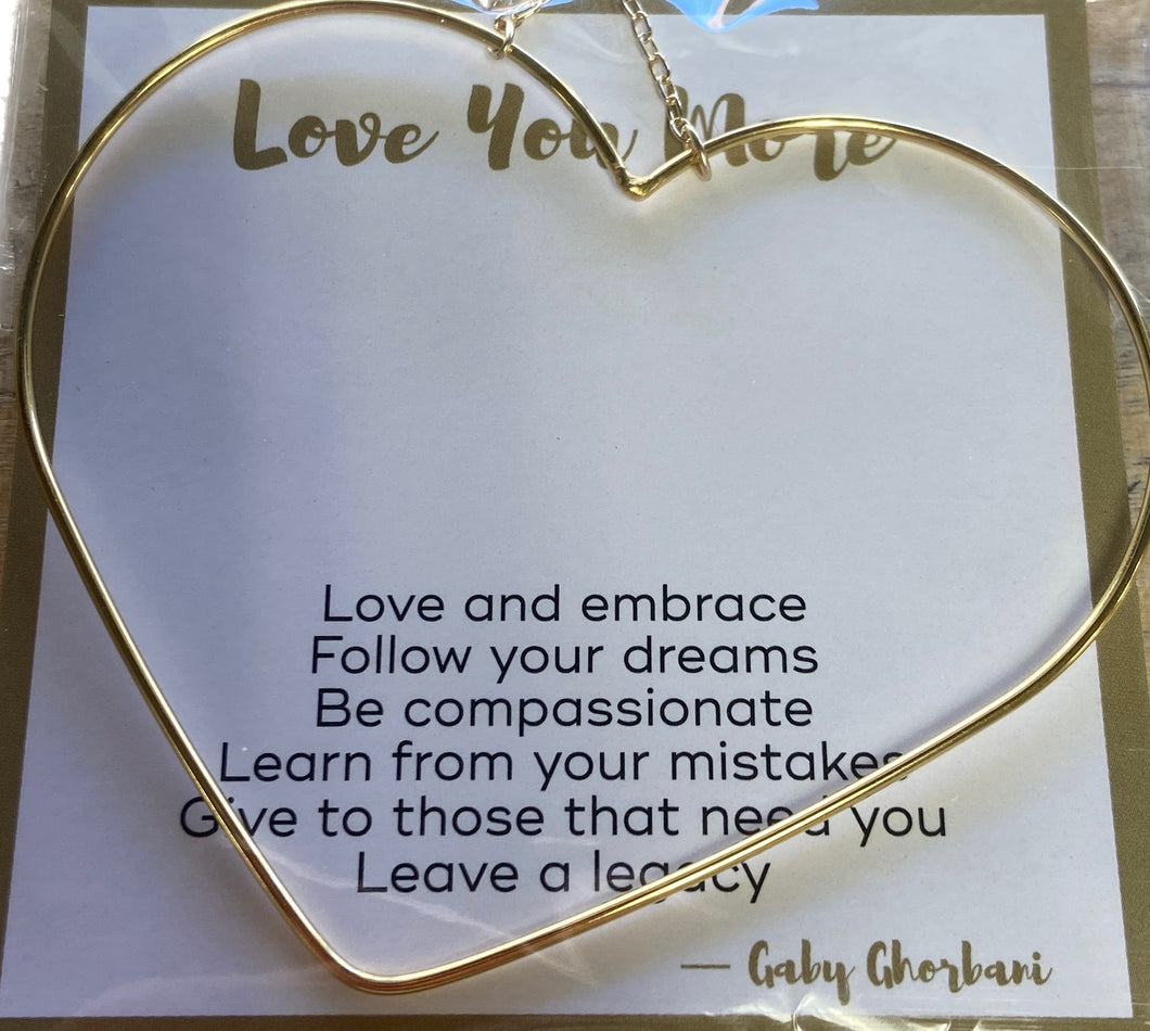 Follow Your Heart Silhouette Necklace