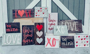 Valentine's Wood Signs