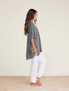 Cozy Chic Ultra Lite Hi Low Poncho With Side Tie