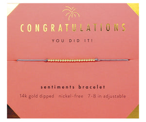 Congratulations Beaded Bracelet